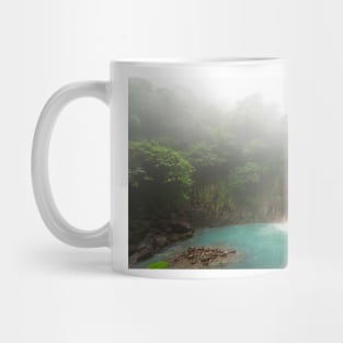 Waterfall deep in the jungle Mug